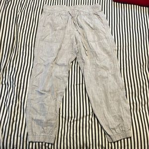 Gap Blue Linen Joggers - M